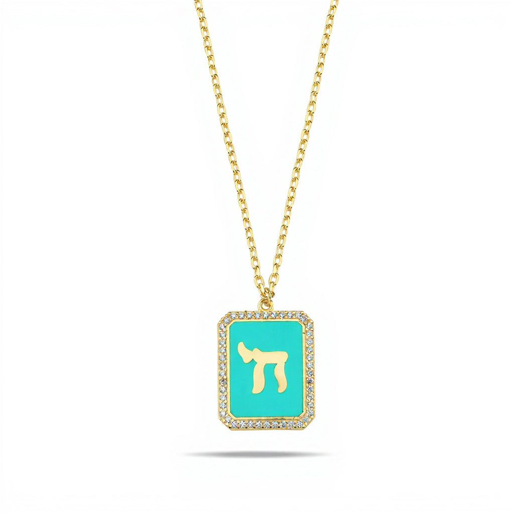 Yellow Gold Plated Chai Hebrew Necklace: A Dazzling Symbol of Life & Style