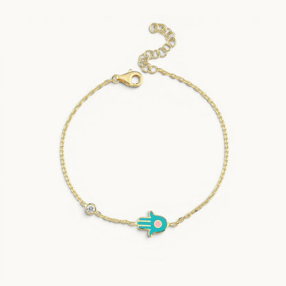 Yellow gold pave huggie earrings with turquoise stones by Alef Bet