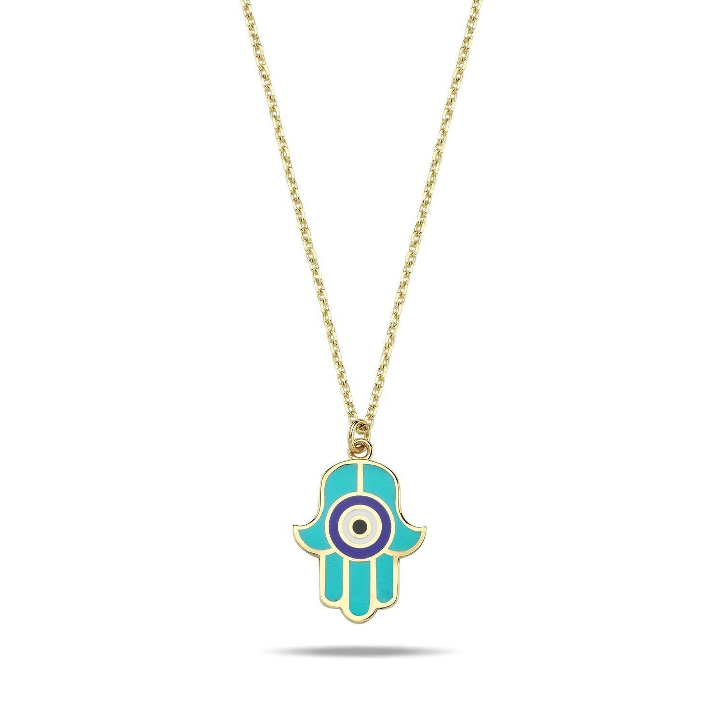 Hamsa Hand Necklace: Your Colorful Charm for Protection & Blessings