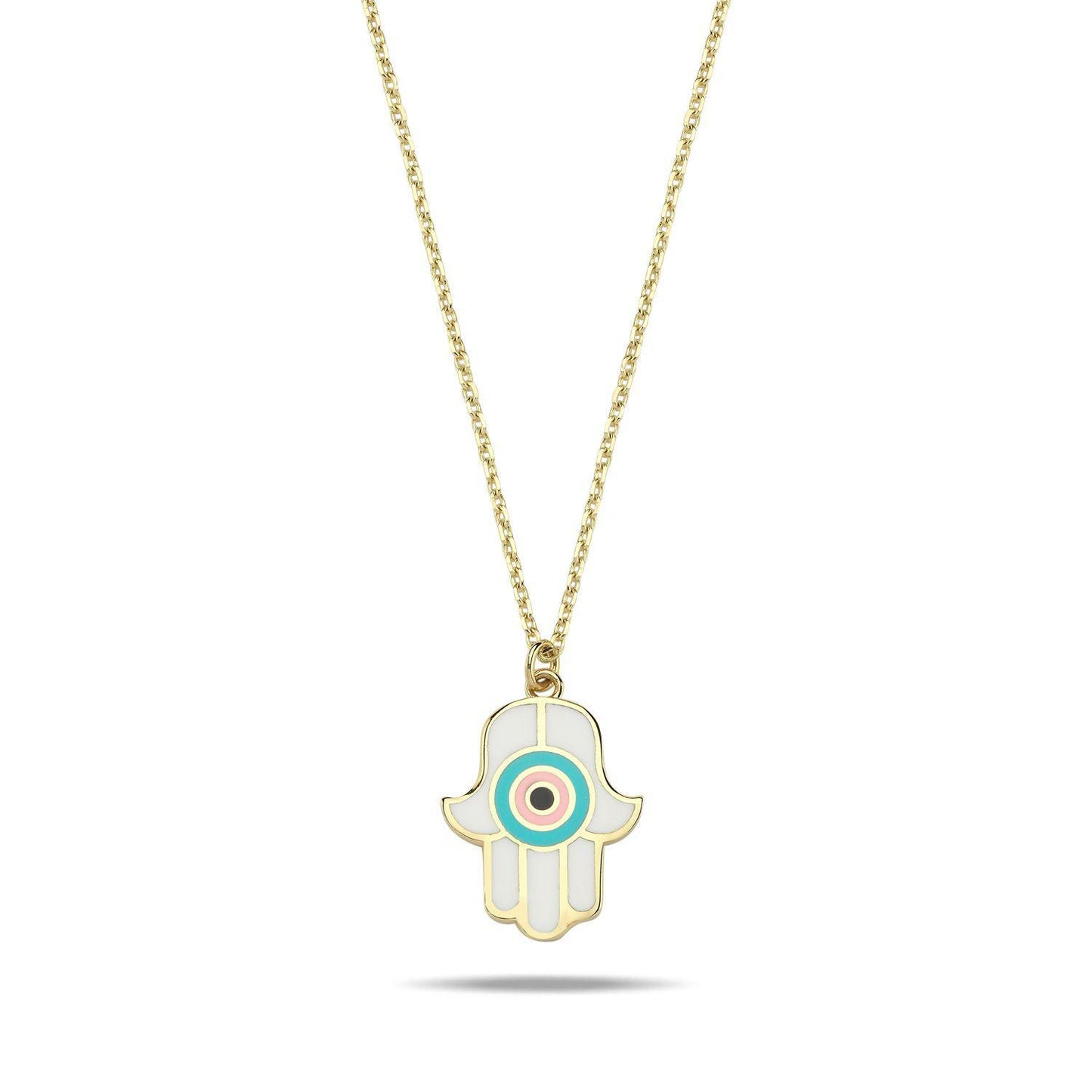 Hamsa Hand Necklace: Your Colorful Charm for Protection & Blessings