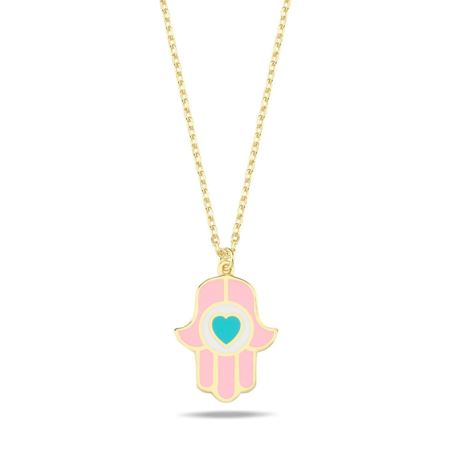 Heart & Hamsa Necklace: A Beautiful Blessing of Love & Protection