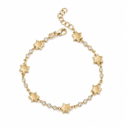 Diamond Bracelet in 14k Yellow Gold, radiant elegance you will wear every day