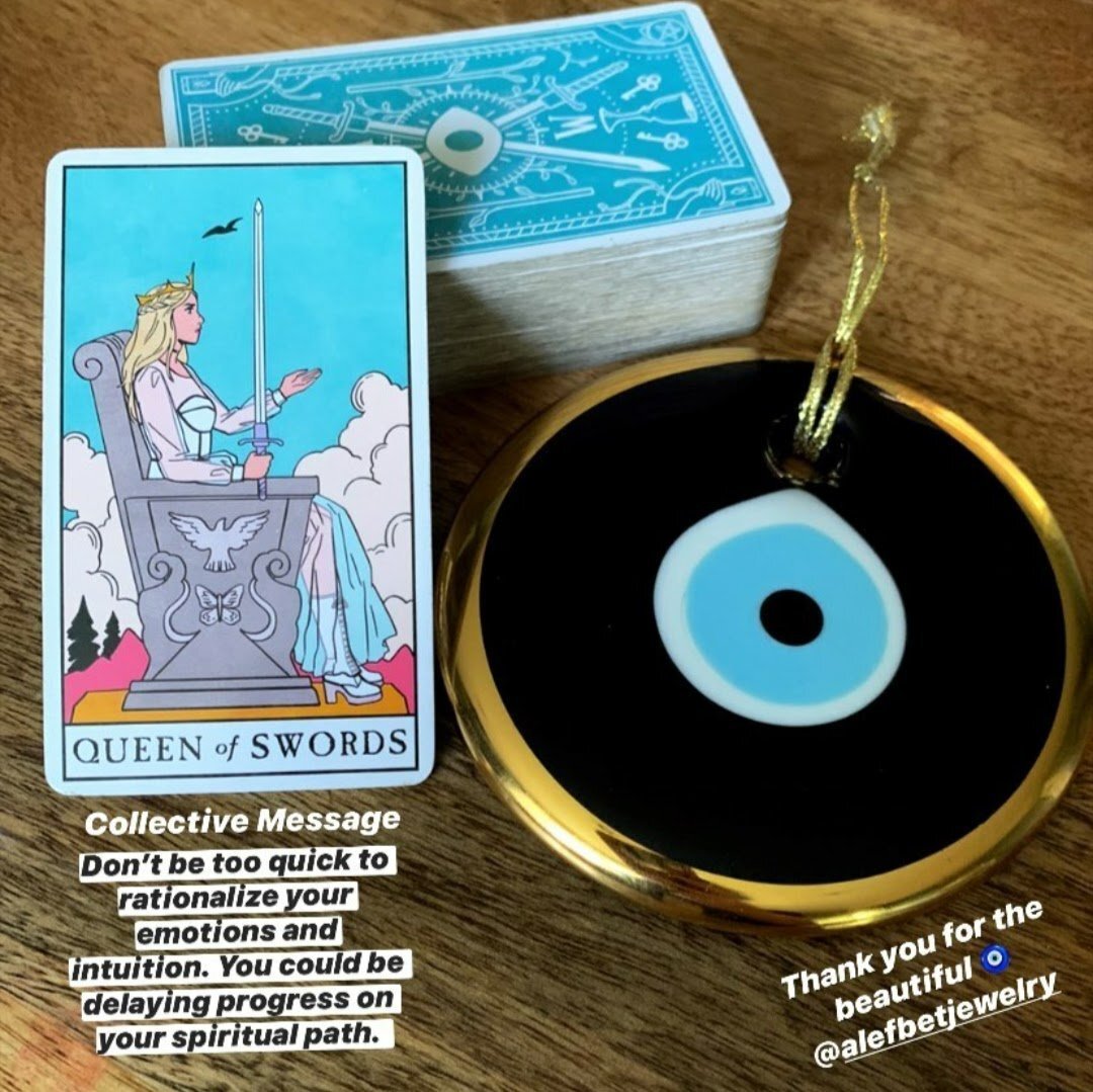 Blue Evil Eye Home Wall Decor with Gold Rim