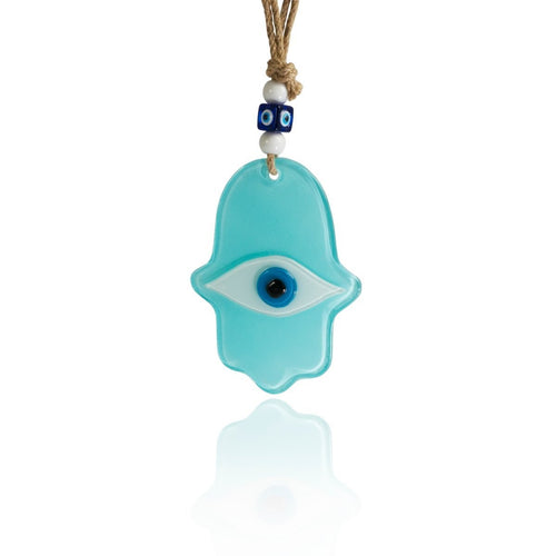 Blue Hamsa Hand Amulet Wall Hanging