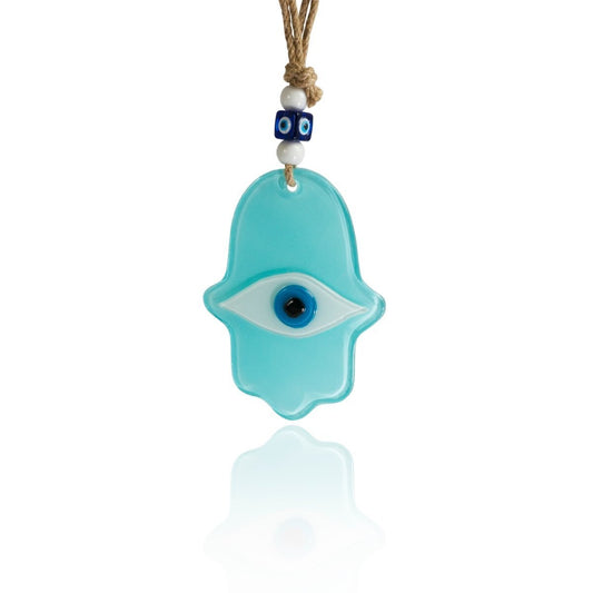 Blue Hamsa Hand Amulet Wall Hanging