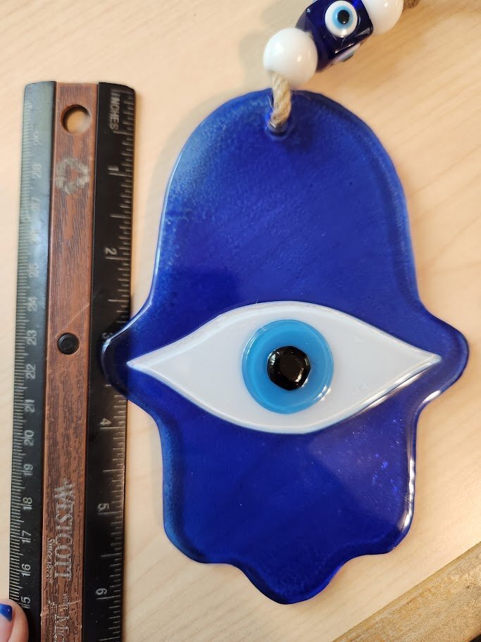 Blue Hamsa Hand Amulet Wall Hanging