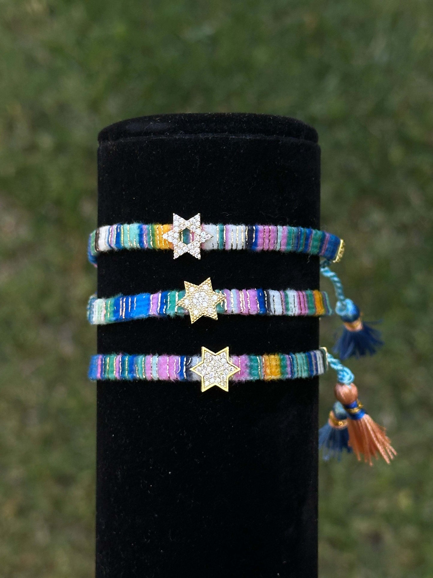 Blue Judaica Bracelet for Everyday Wear Bracelet | Macramé
