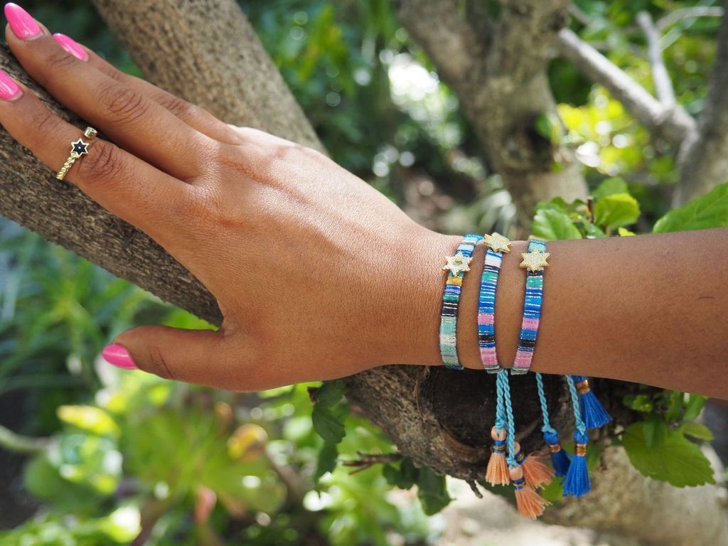 Blue Judaica Bracelet for Everyday Wear Bracelet | Macramé