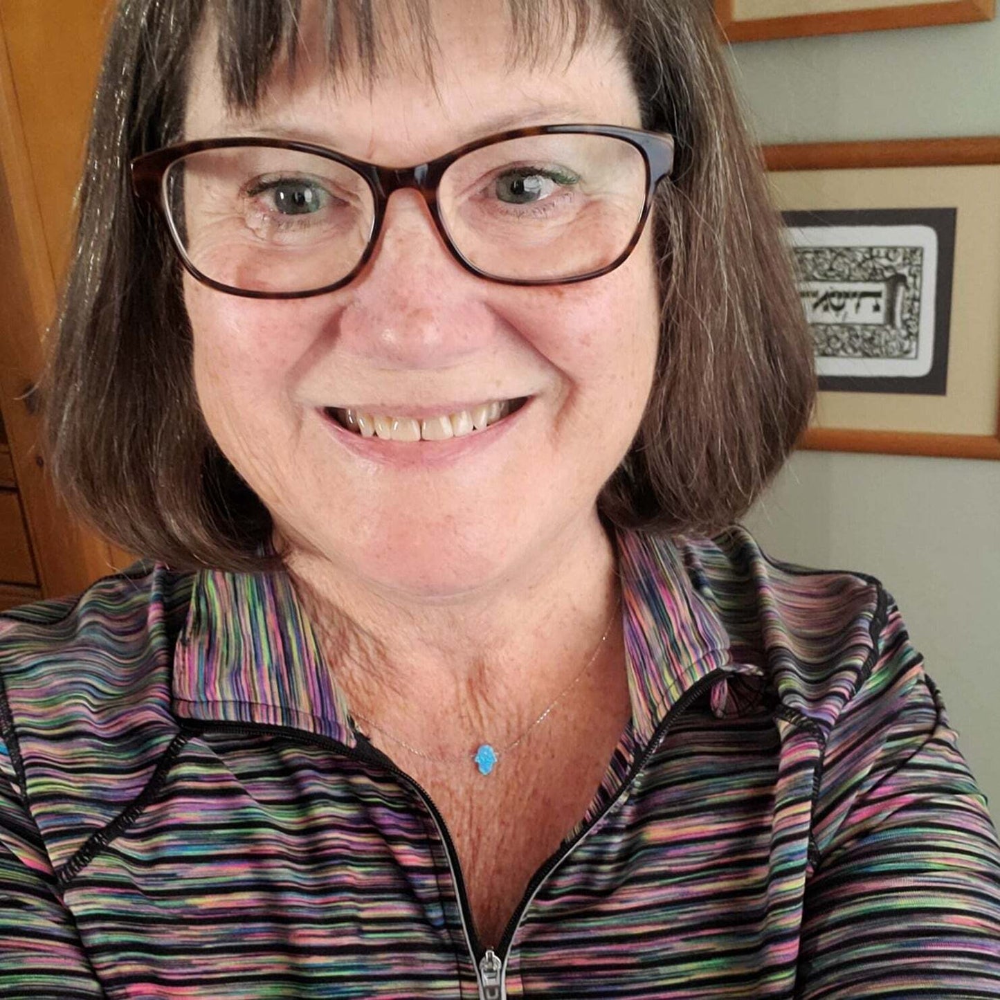 Blue Opal Hamsa Necklace | Protection Jewelry