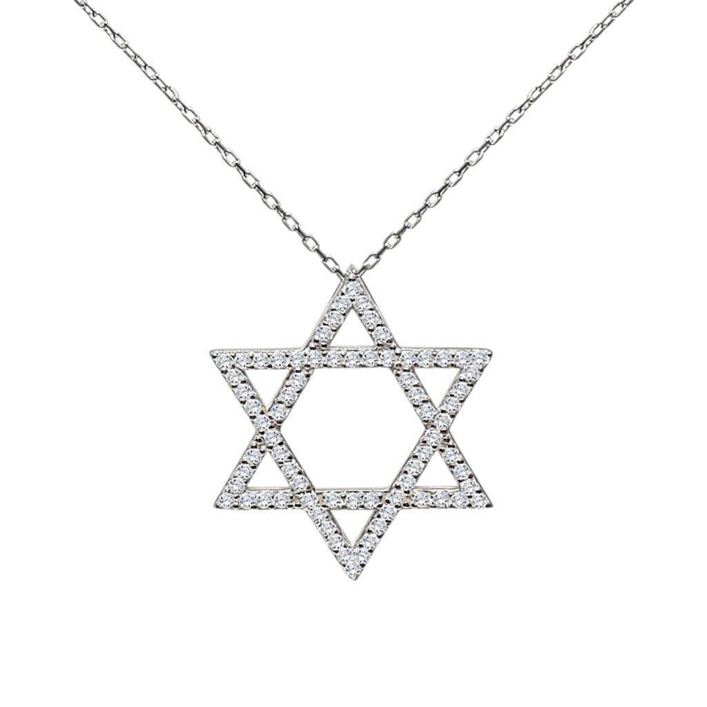 Bold Star of David Necklace Sterling Silver | Alef Bet by Paula