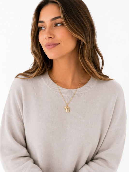 Chai Diamond Necklace in 14k Yellow Gold, the symbol of life you wear every day