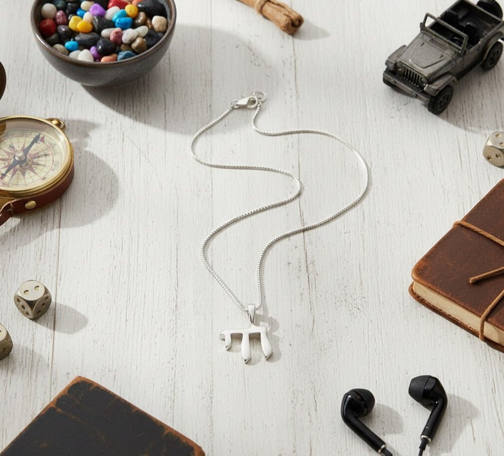 Chai Hebrew Bar Mitzvah Necklace
