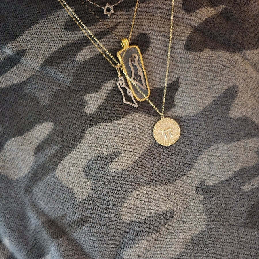 Chai Hebrew Pendant 14k Gold on Adjustable Chain