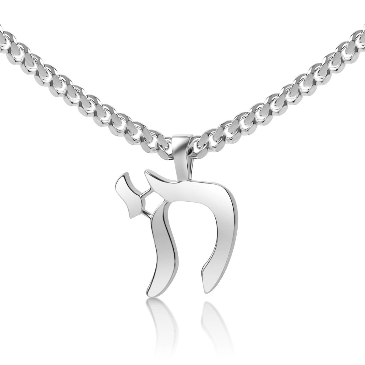 Chai Jewish Necklace in Sterling Silver 925, wear your heritage every day