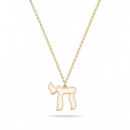 Chai Necklace Worn Long for a Blessed and Long Beautiful Life