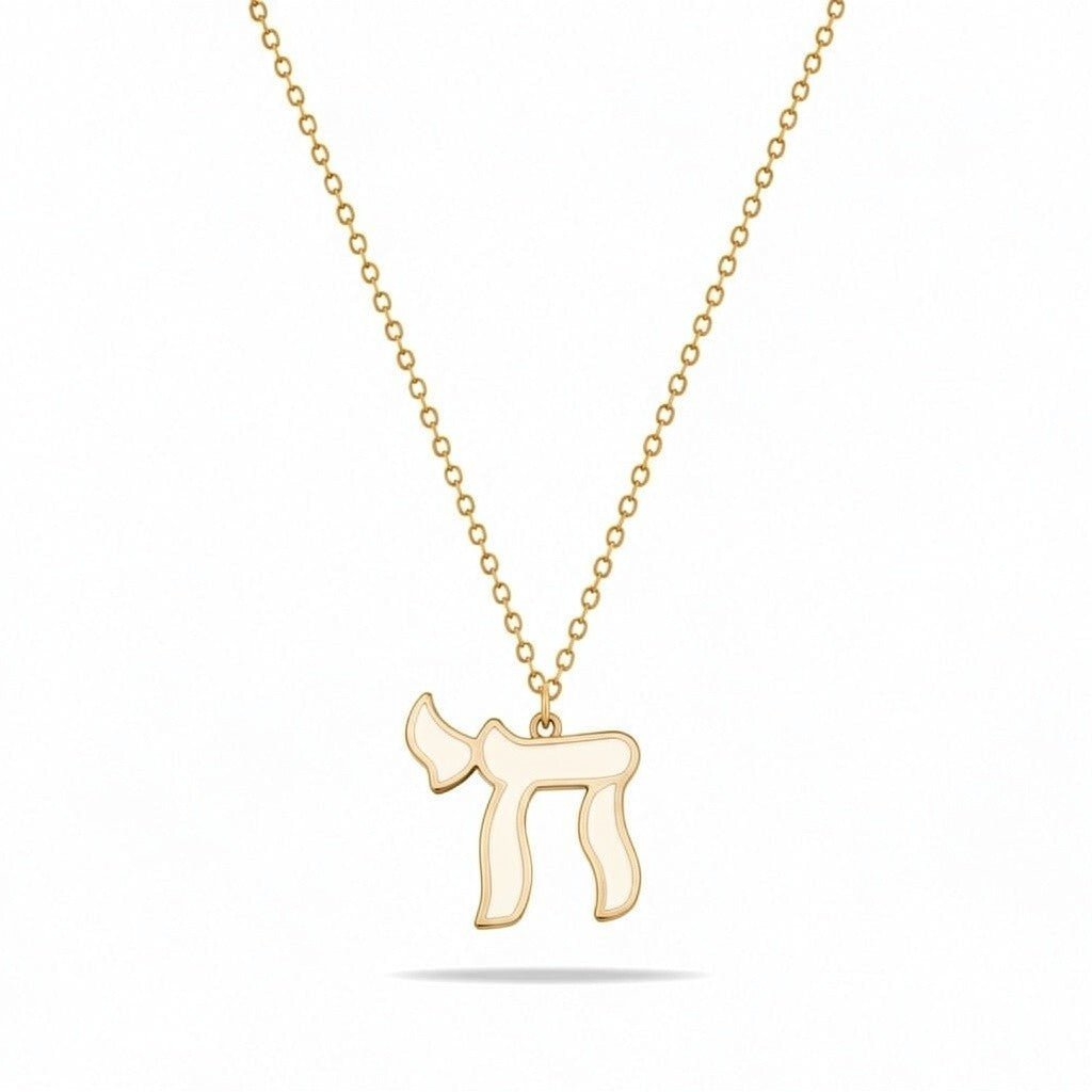 Chai Necklace Worn Long for a Blessed and Long Beautiful Life