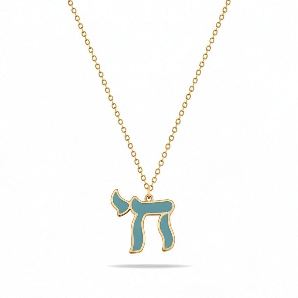 Chai Necklace Worn Long for a Blessed and Long Beautiful Life