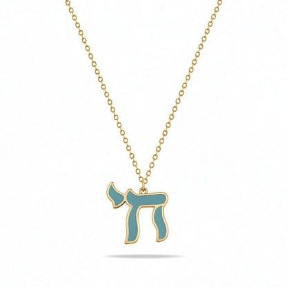 Chai Necklace Worn Long for a Blessed and Long Beautiful Life