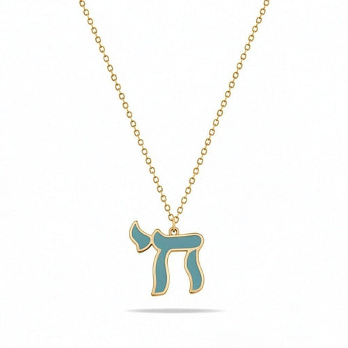 Chai Necklace Worn Long for a Blessed and Long Beautiful Life