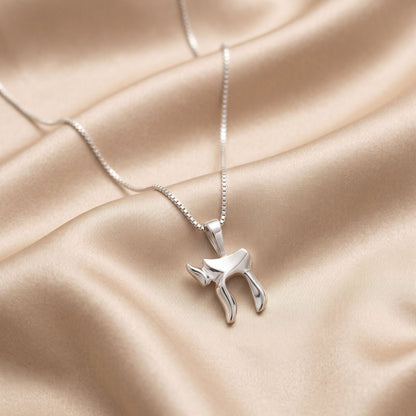 Chai Silver Necklace in Hebrew