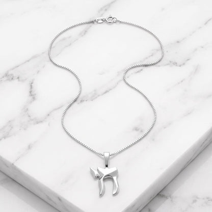 Chai Silver Necklace in Hebrew