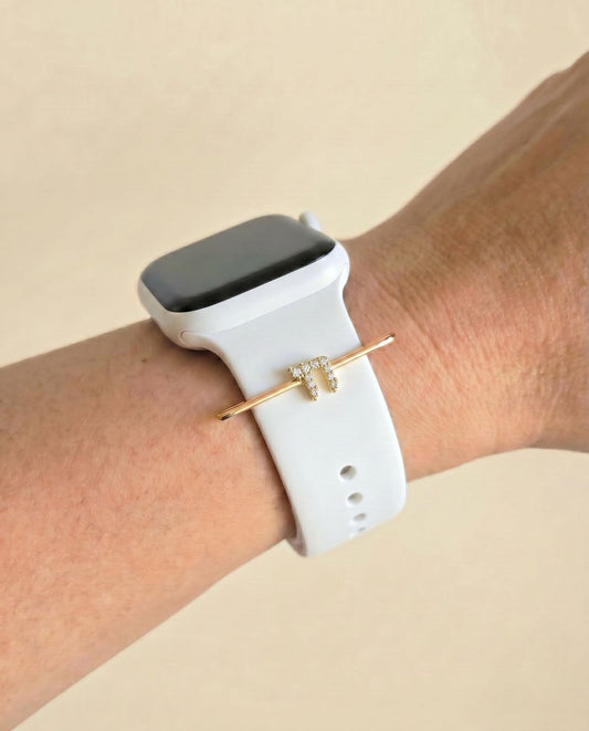 Chai Watch Charm: 14k Gold Pavé Diamond for 20mm and 22mm Watch Bands