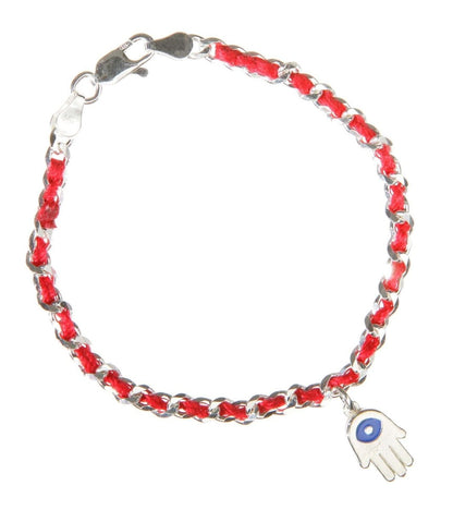 Chamsa and Evil Eye Red String Bracelet