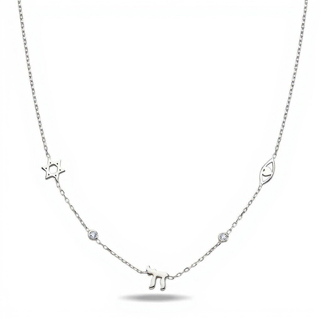 Charm Necklace | Star, Chai, Evil Eye for Women