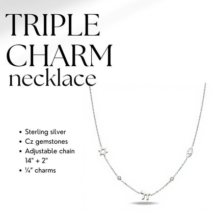 Charm Necklace | Star, Chai, Evil Eye for Women