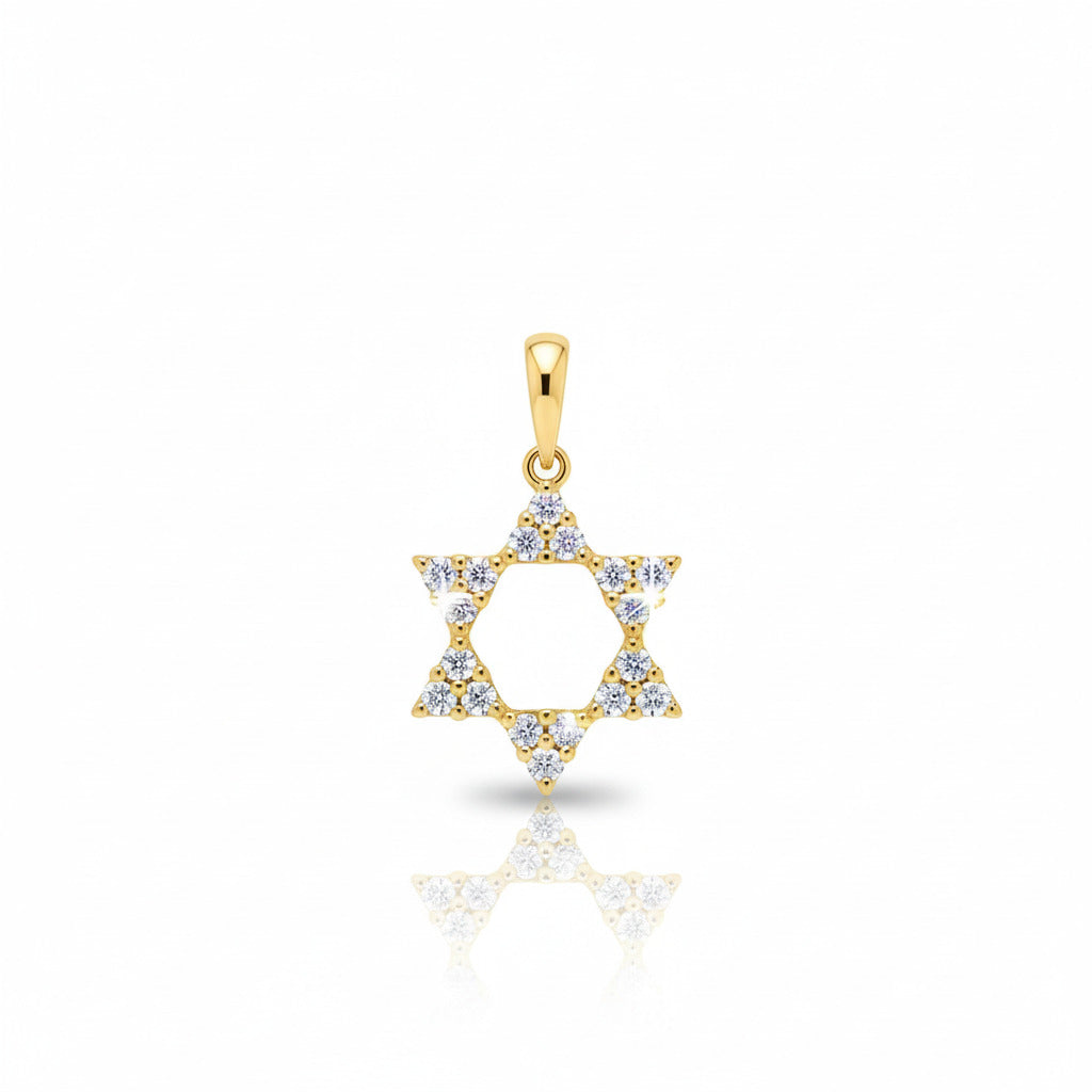 Classy Diamond Jewish Star of David Necklace for Women