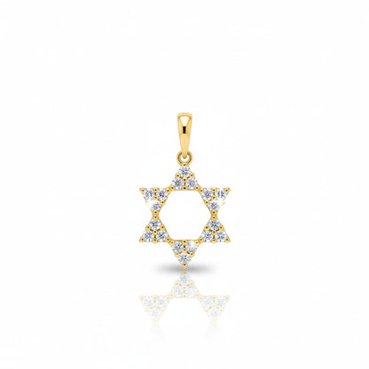 Classy Diamond Jewish Star of David Necklace for Women
