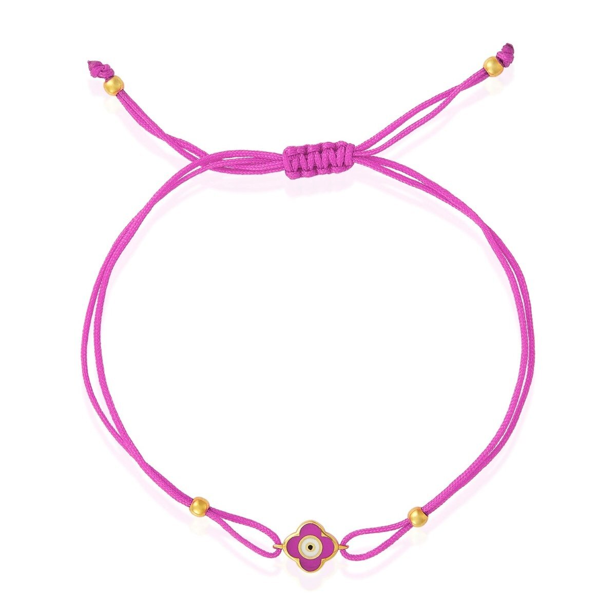 Clover and Evil Eye Bracelet | Double Sided Design