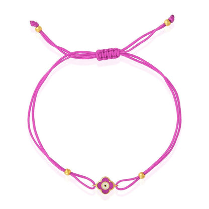 Clover and Evil Eye Bracelet | Double Sided Design