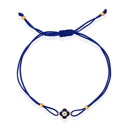 Clover and Evil Eye Bracelet | Double Sided Design