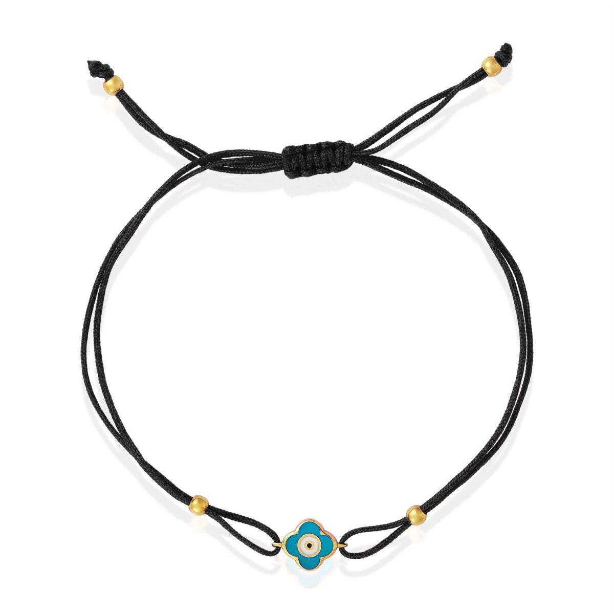 Clover and Evil Eye Bracelet | Double Sided Design