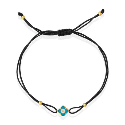 Clover and Evil Eye Bracelet | Double Sided Design