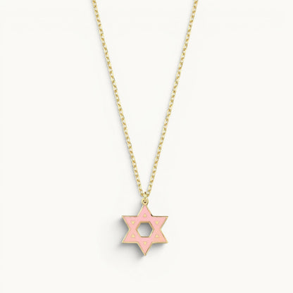 Yellow gold plated sterling silver necklace with polished finish by Alef Bet