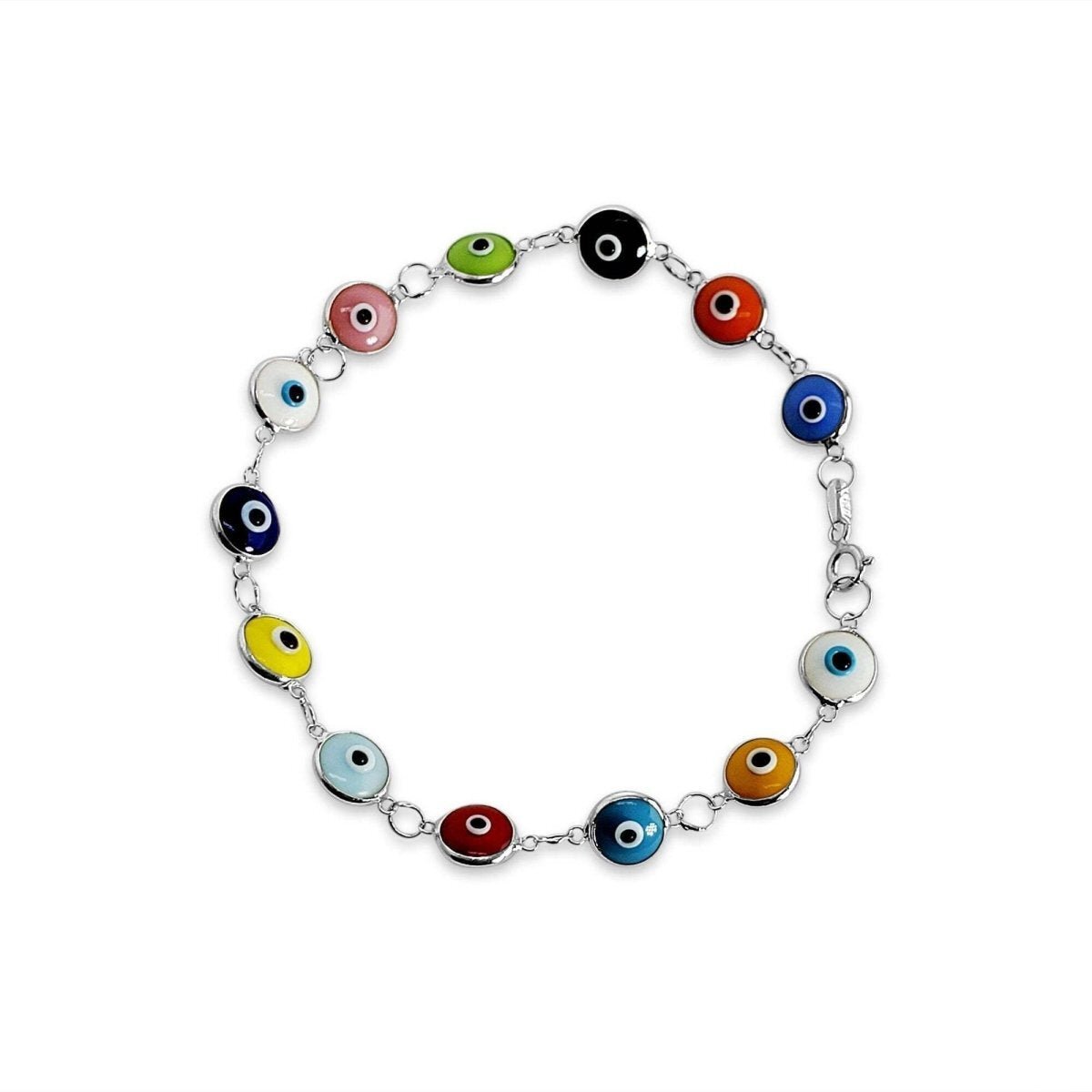 Colorful Evil Eye Bracelets | Gold & Silver
