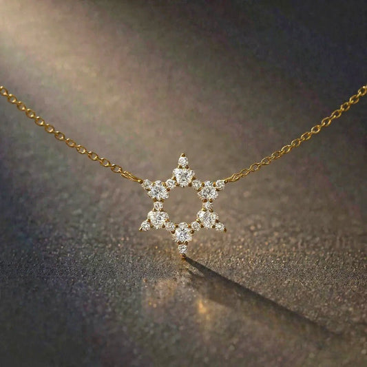 Daily Diamond Star of David Necklace
