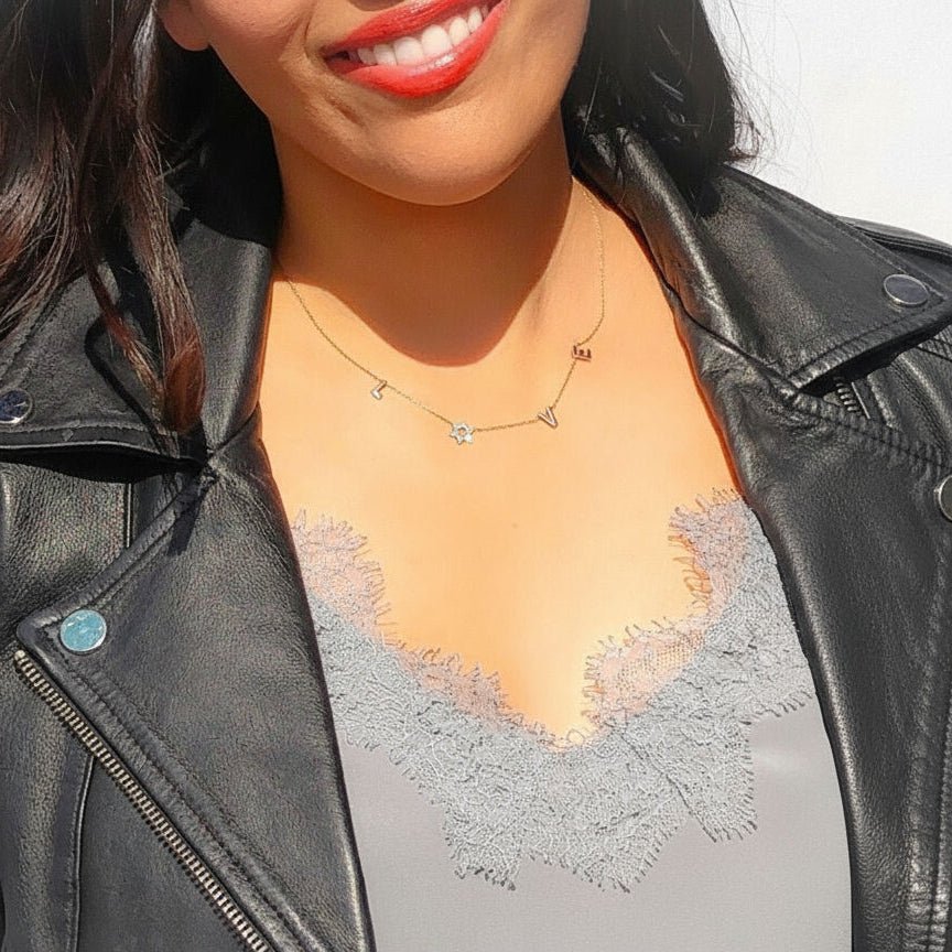 Dainty Star of David Necklace Sterling Silver Pave CZ
