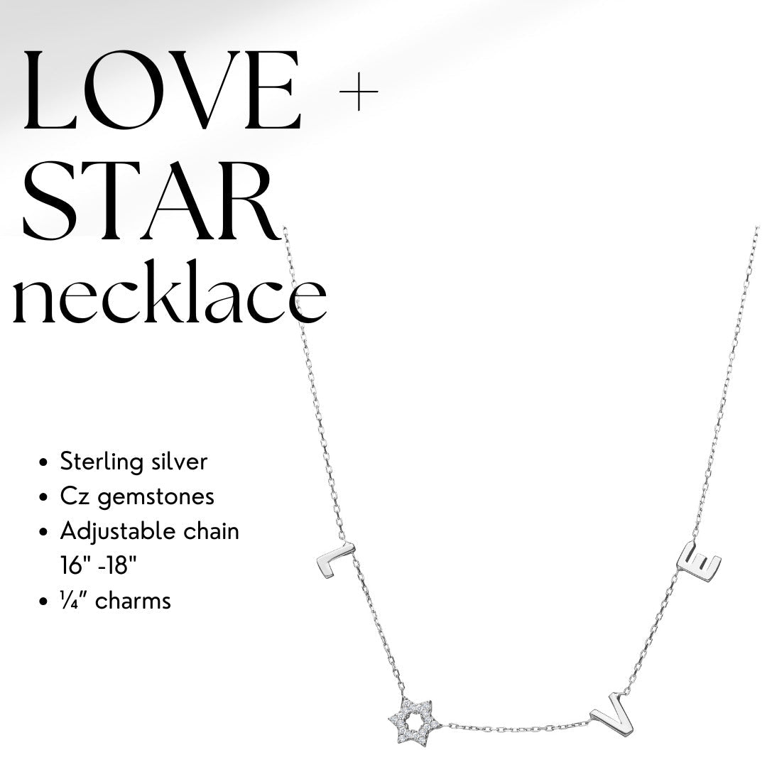 Dainty Star of David Necklace Sterling Silver Pave CZ