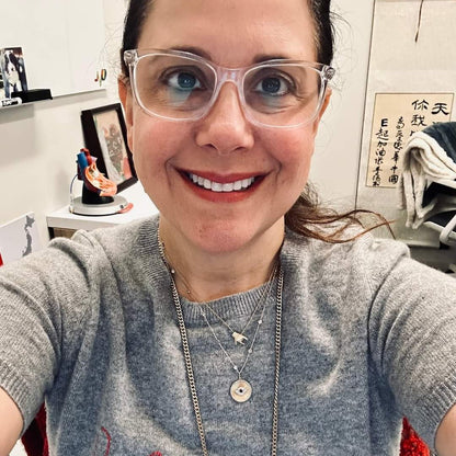 Diamond and Sapphire Evil Eye Necklace | 14k Gold