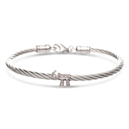 Diamond Chai Cable Bracelet for Women