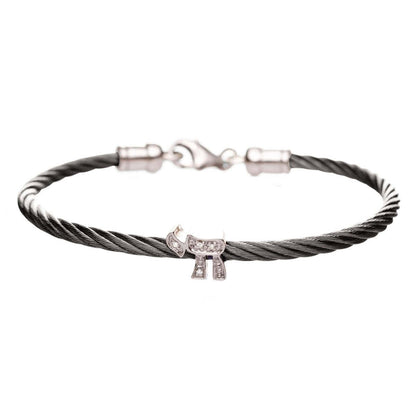 Diamond Chai Cable Bracelet for Women