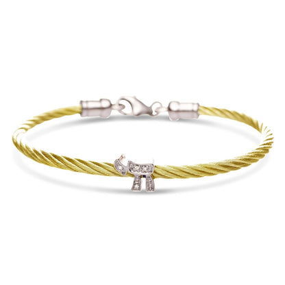 Diamond Chai Cable Bracelet for Women