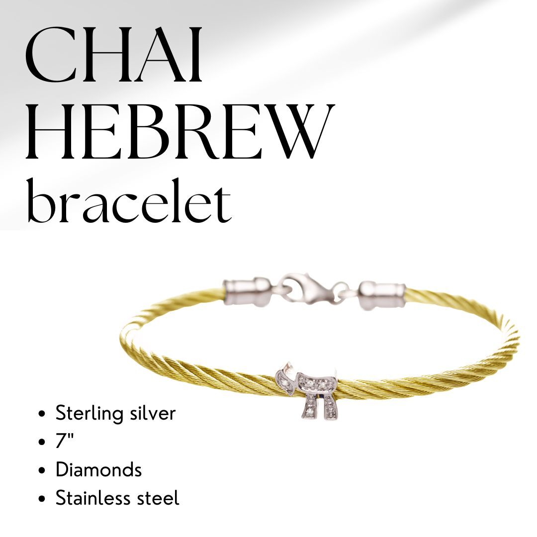 Diamond Chai Cable Bracelet for Women
