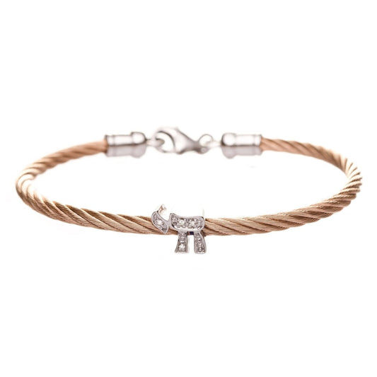 Diamond Chai Cable Bracelet for Women
