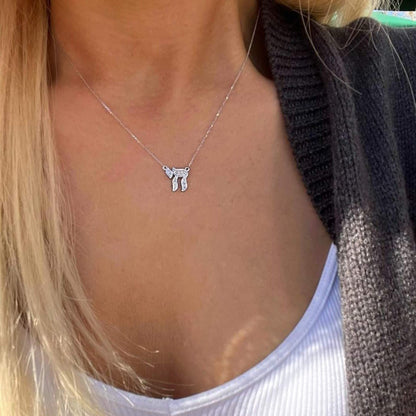 Diamond Chai Necklace