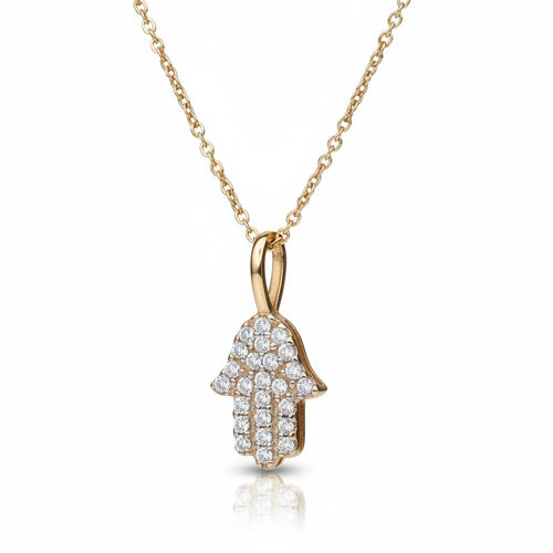 Diamond Hamsa Hand Necklace