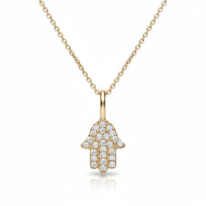 Diamond Hamsa Hand Necklace